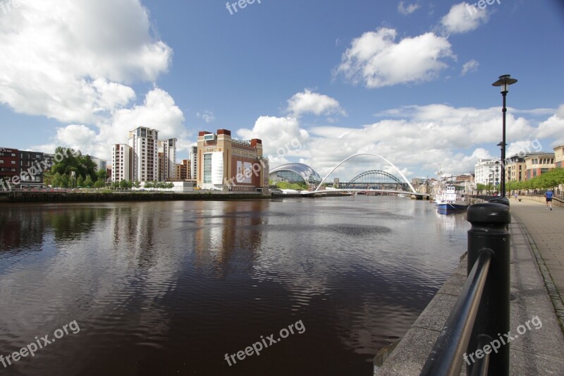 River Tyne Newcastle England Bridge