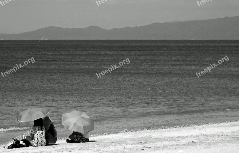 Umbrella Beach Summer Sea Sand