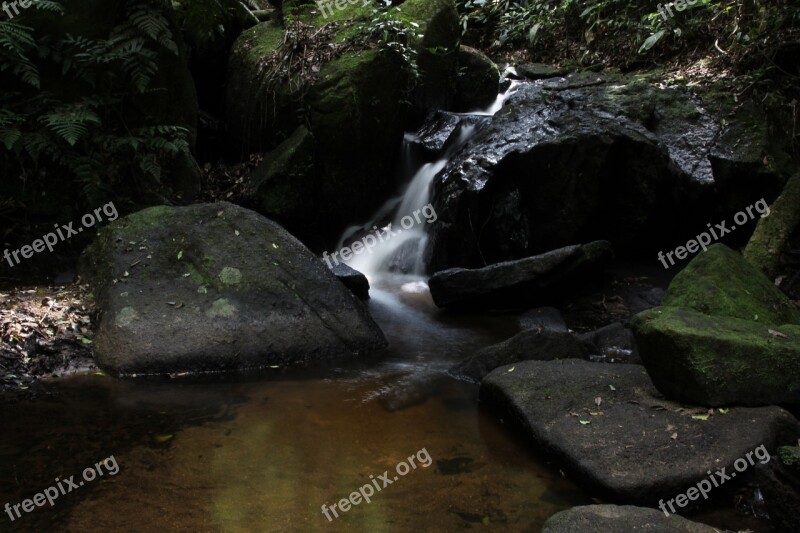 Water Falling In Slow Slow Motion Photographic Technique Waterfall Natural