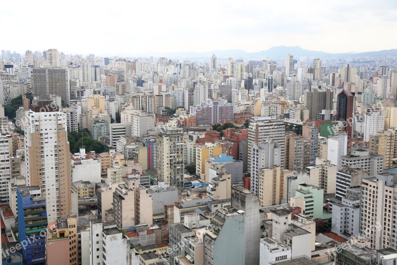 Buildings Aerial Photography Architecture Downtown São Paulo Tourist Point