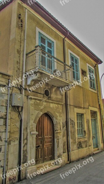 Cyprus Larnaca Old City Neoclassic House