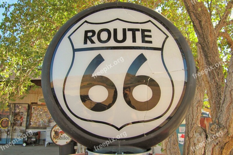 Route 66 Usa America Mother Road Shield