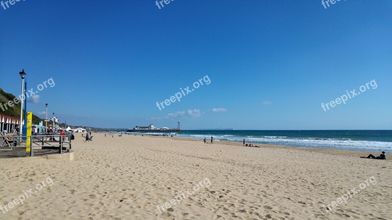 Bournemouth Beach Seafront Seaside Beach Holiday