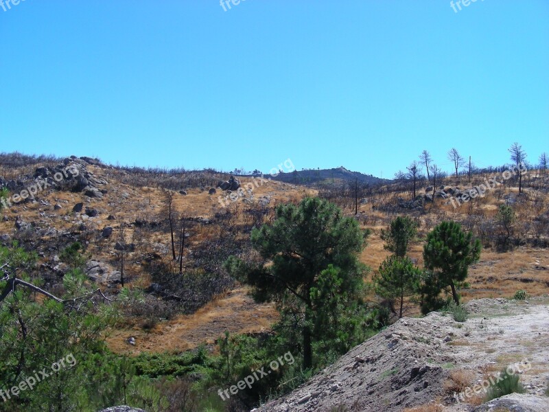 Star Saw Panorama Mountain Landscape Vista