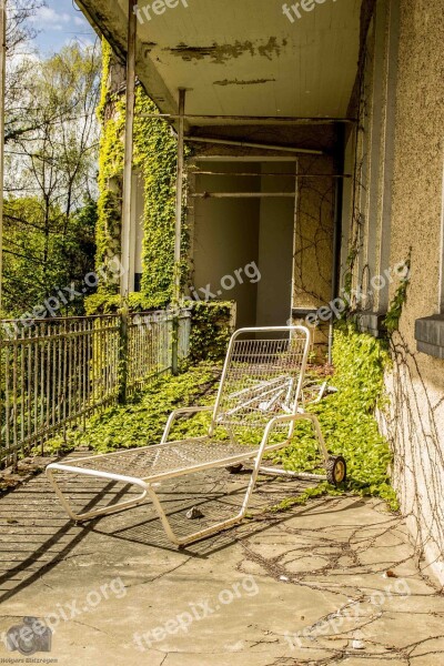 Dilapidated Lost Place Balcony Free Photos