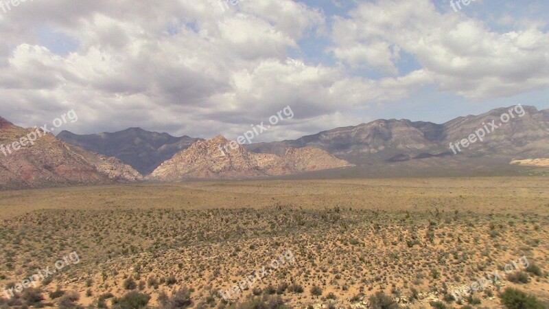 Redrock Canyon Nevada Landscape Outdoors Tourism