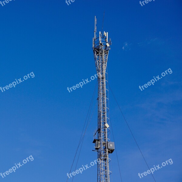 Tower Telecommunication Telecommunication Mast Radio Mast The Antenna