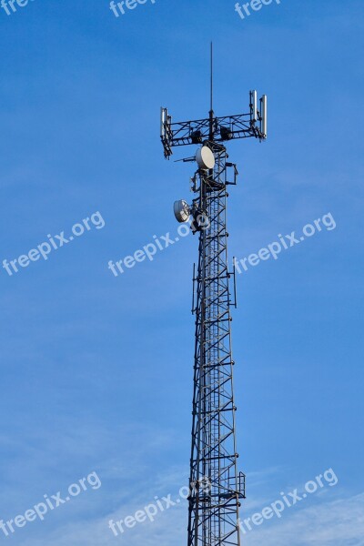 Tower Telecommunication Telecommunication Mast Radio Mast The Antenna