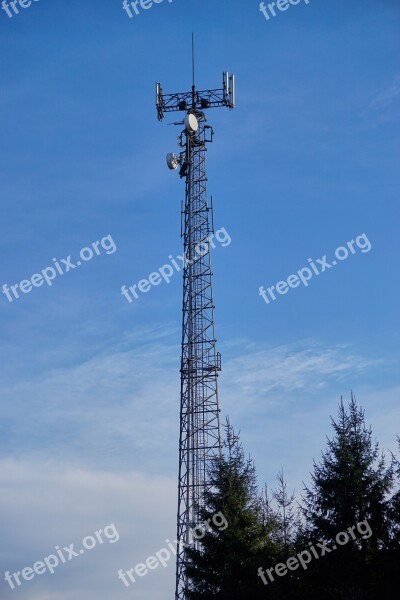 Tower Telecommunication Telecommunication Mast Radio Mast The Antenna