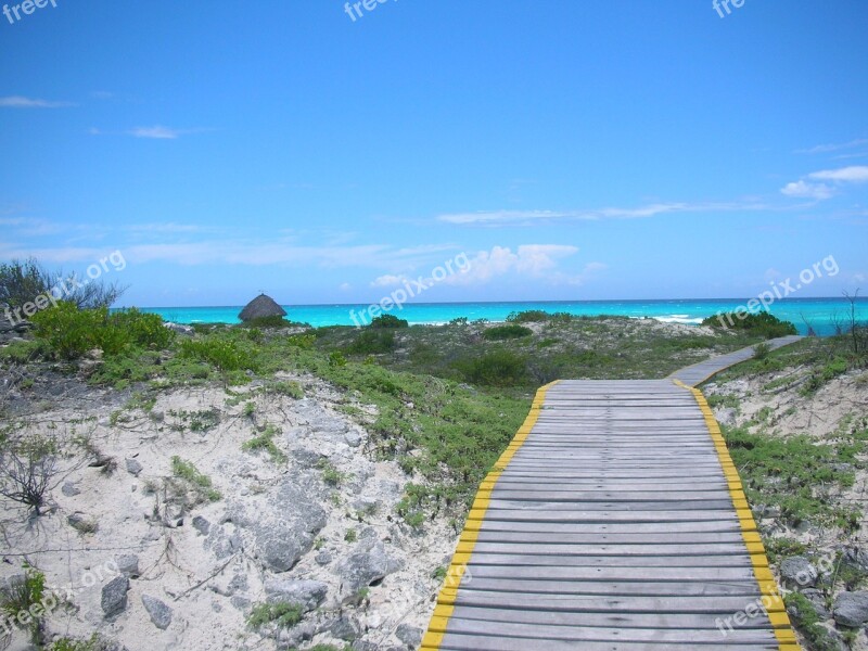 Sea Path Travel Cuba Water