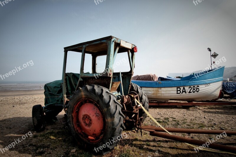 Tractor Old Rusty Vintage Agriculture