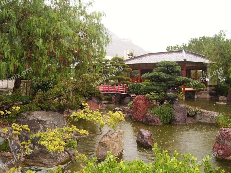 Garden Japanese Japanese Garden Monaco Pagoda