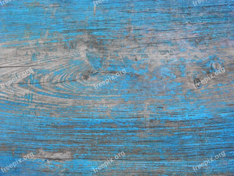 Background Texture Wood Peeling Paint Blue