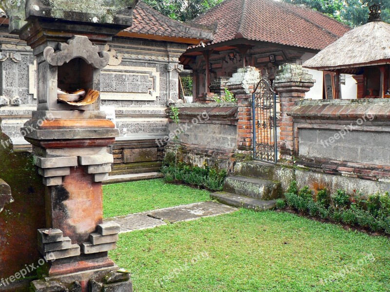 Indonesia Bali Pagoda Sculptures Statues