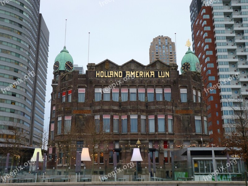 Rotterdam Holland America Line Architecture Free Photos