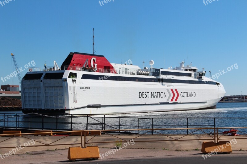 Gotland Ferry Gotland Summer Free Photos