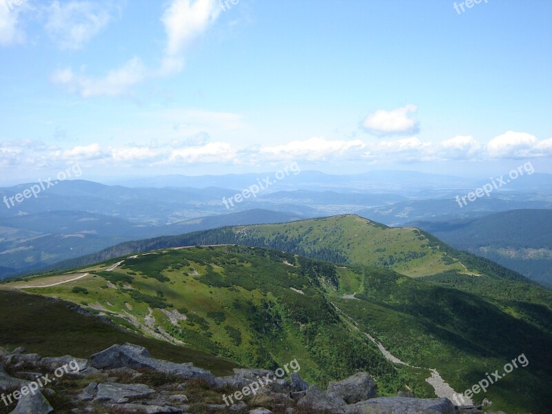 Mountains Beskids Babia Top Free Photos