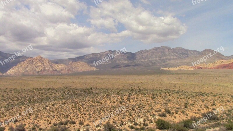 Redrock Canyon Nevada Landscape Outdoors Tourism