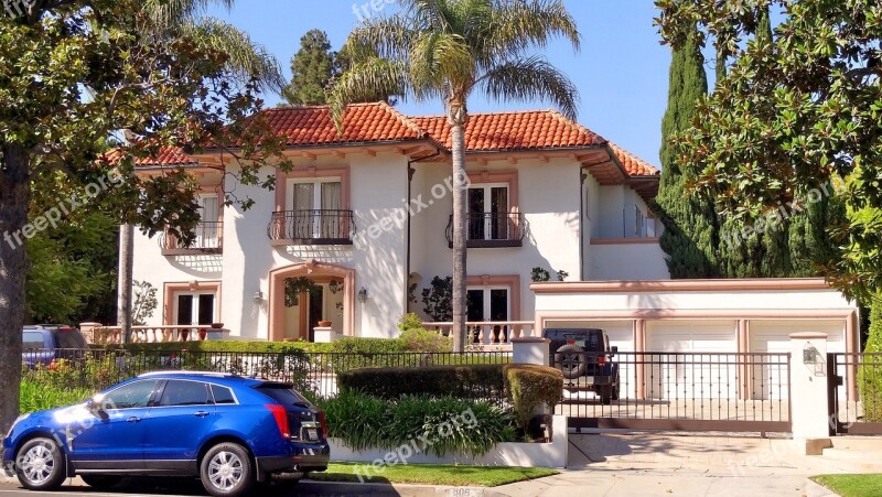 Beverly Hills Usa Los Angeles Travel Palm Trees