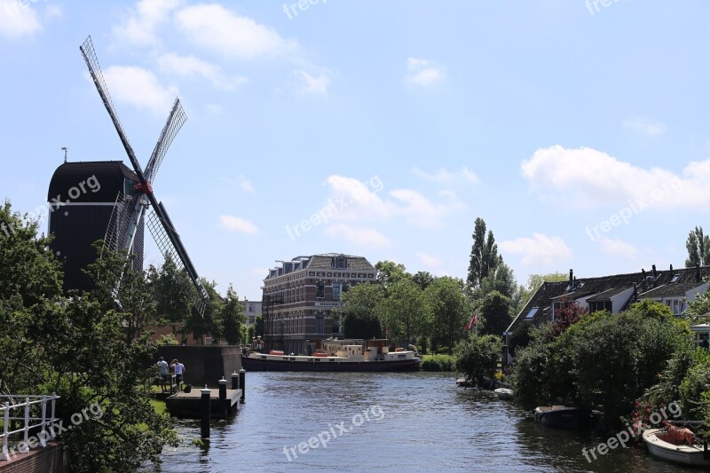 Holland Netherlands River Architecture Canal