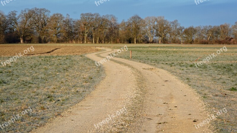 Away Meadow Distant Nature Landscape