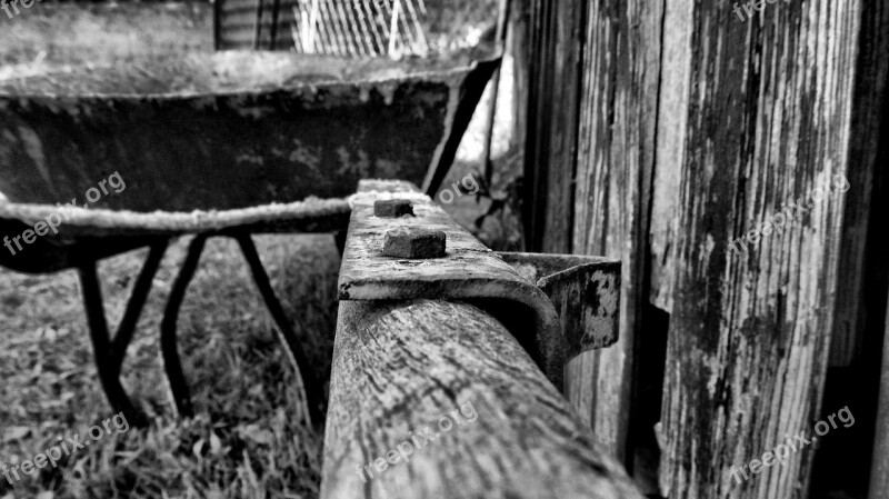 Barrow Old Work Tool Rusty