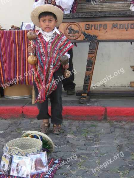 Family Music Marimba Guatemala Child