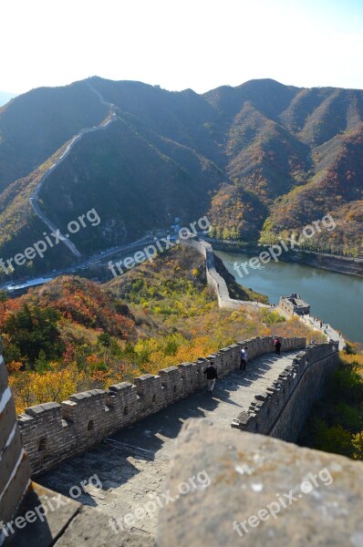 Yellow Mountain Beijing China Great Wall Free Photos