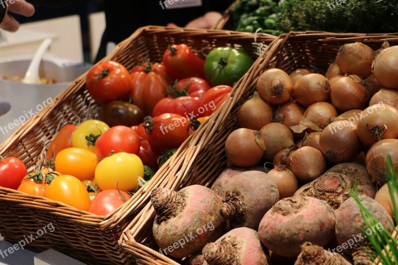 Fruit Vegetables Street Market Cook Nutrition