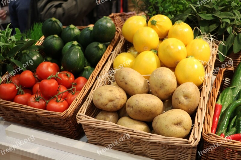 Tomatoes Cucumber Cook Vegetables Fresh