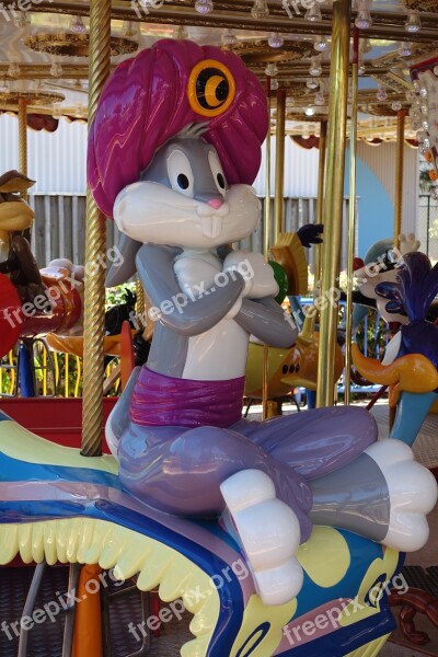 Character Merry-go-round Rabbit Bunny Ride