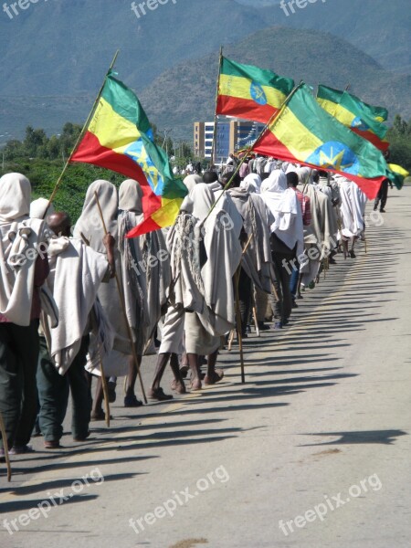 Ethiopia March Africa People Protest