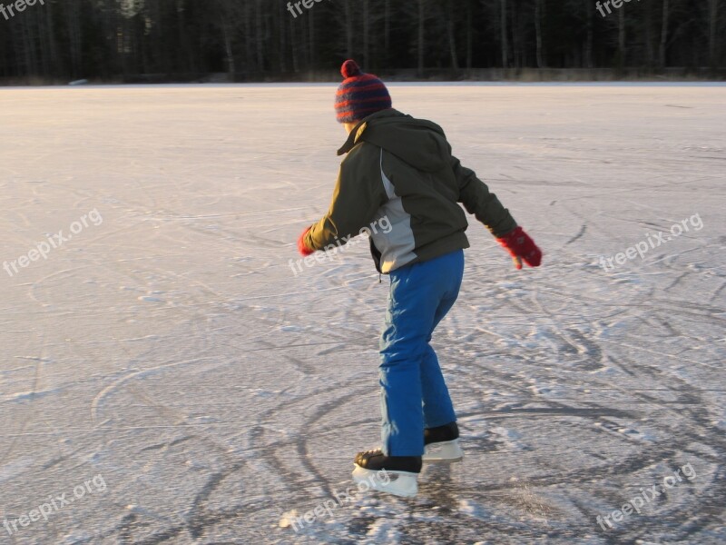 Ice Skates Winter Sports Outdoor Life Cold