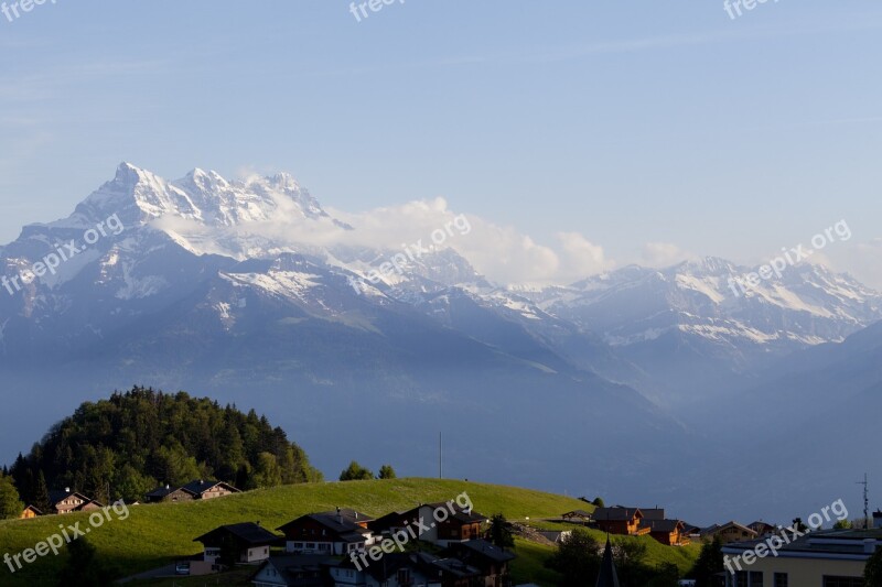 Switzerland Landscape Swiss Mountain Europe