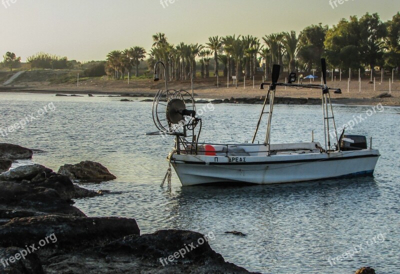 Cyprus Kermia Fishing Boat Fishing Shelter Free Photos