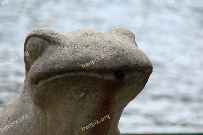 Frog Fountain Sculpture Sandstone Art