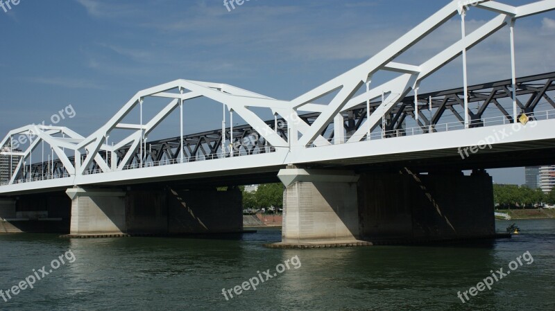 Bridge Rheinbrücke Ludwigshafen Mannheim Architecture