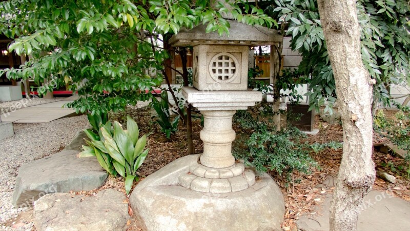 Stone Lanterns Shrine Japan Japanese Style Free Photos