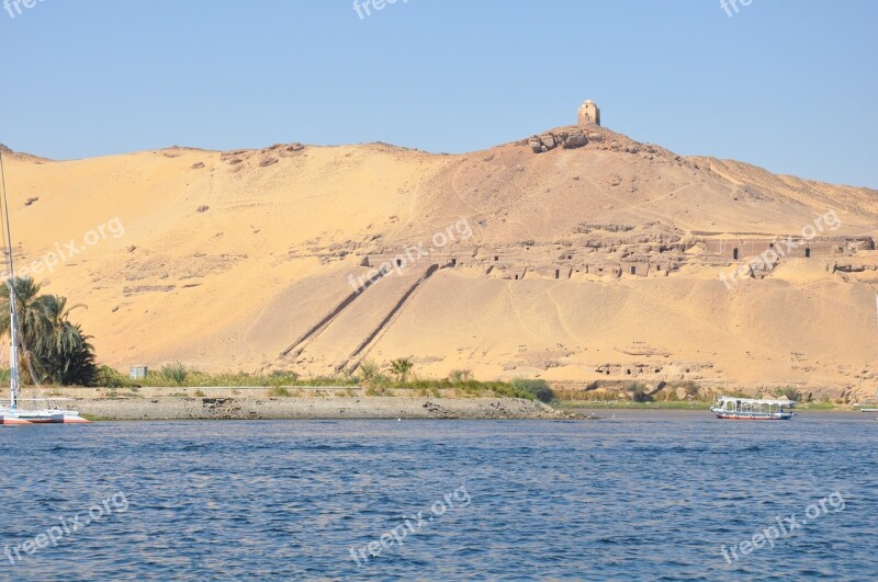 Desert Nile Egypt Aswan River