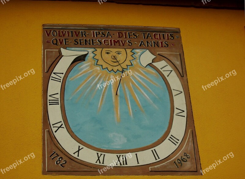 Clock Sundial Neuenkirch Am Brand Bavaria Time Of