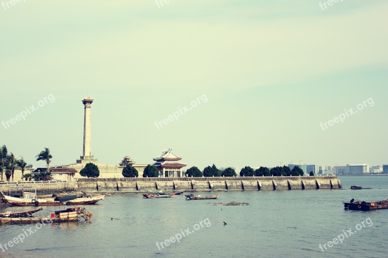 Xiamen Beach Monument Summer Serenity