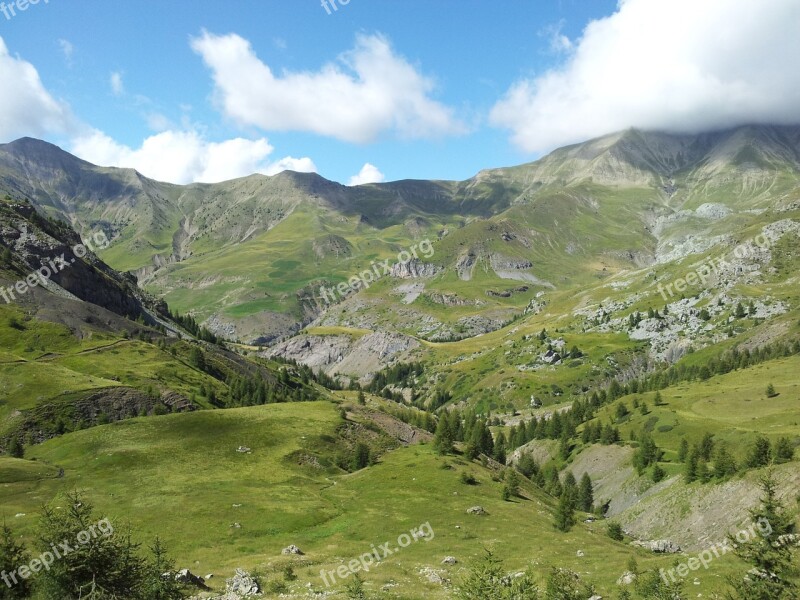 Panorama Mountain Trail Alps Hiking