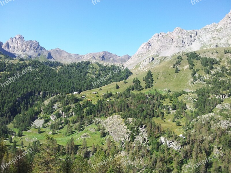 Panorama Mountain Southern Alps Landscape Nature