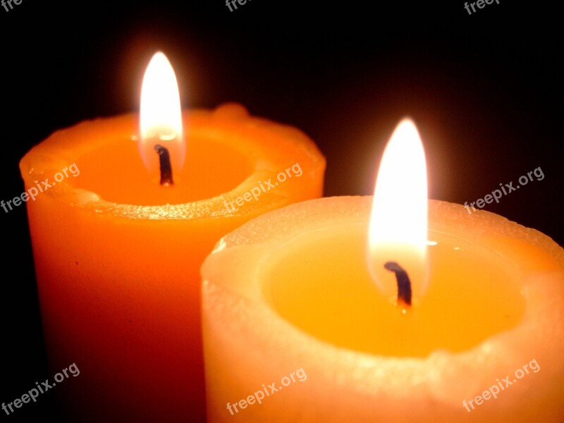 Candles Flame Light Fire Candlelight