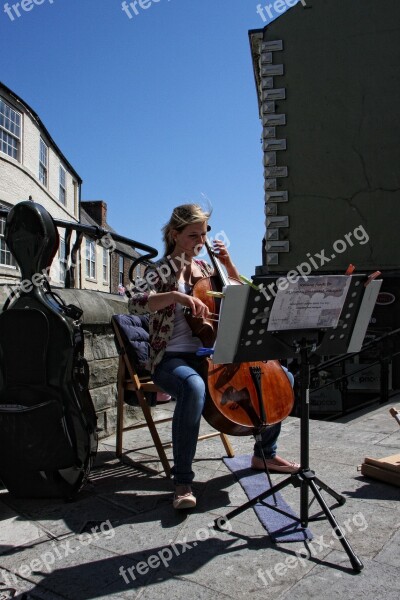 Street Entertainer Busker Woman Girl