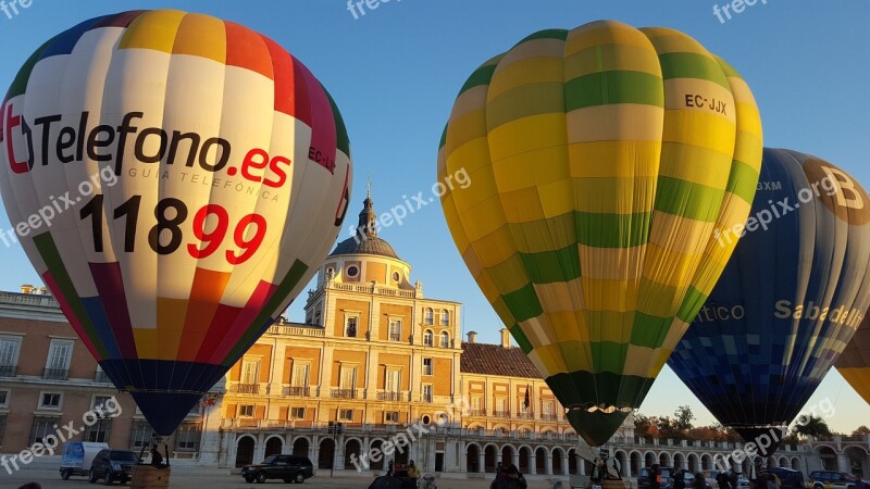 Hot Air Balloon Balloons Aranjuez Madrid Aranjuez Royal Palace