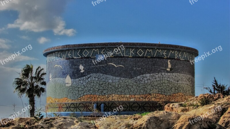 Cyprus Ayia Napa Water Tank Mosaic Welcome