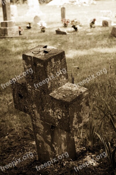 History Grave Cross Cemetery Death