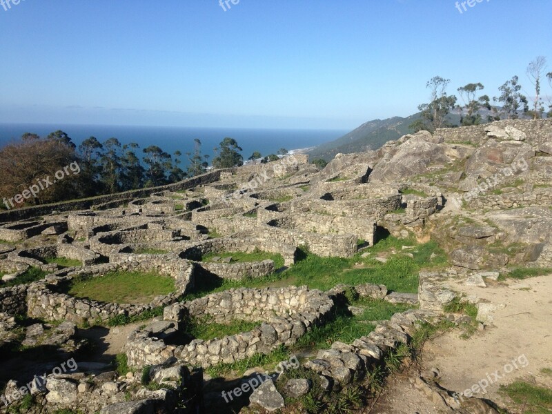 Ruins Celtic Galicia The Guard Free Photos