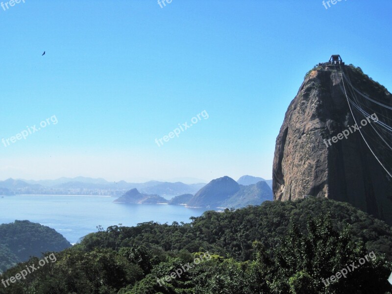 View Of Sugar Loaf-top Guanabara Bay Rio De Janeiro Sugarloaf Viewpoint